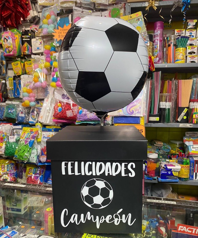 Globo de futbol para graduación y regalo de campeón